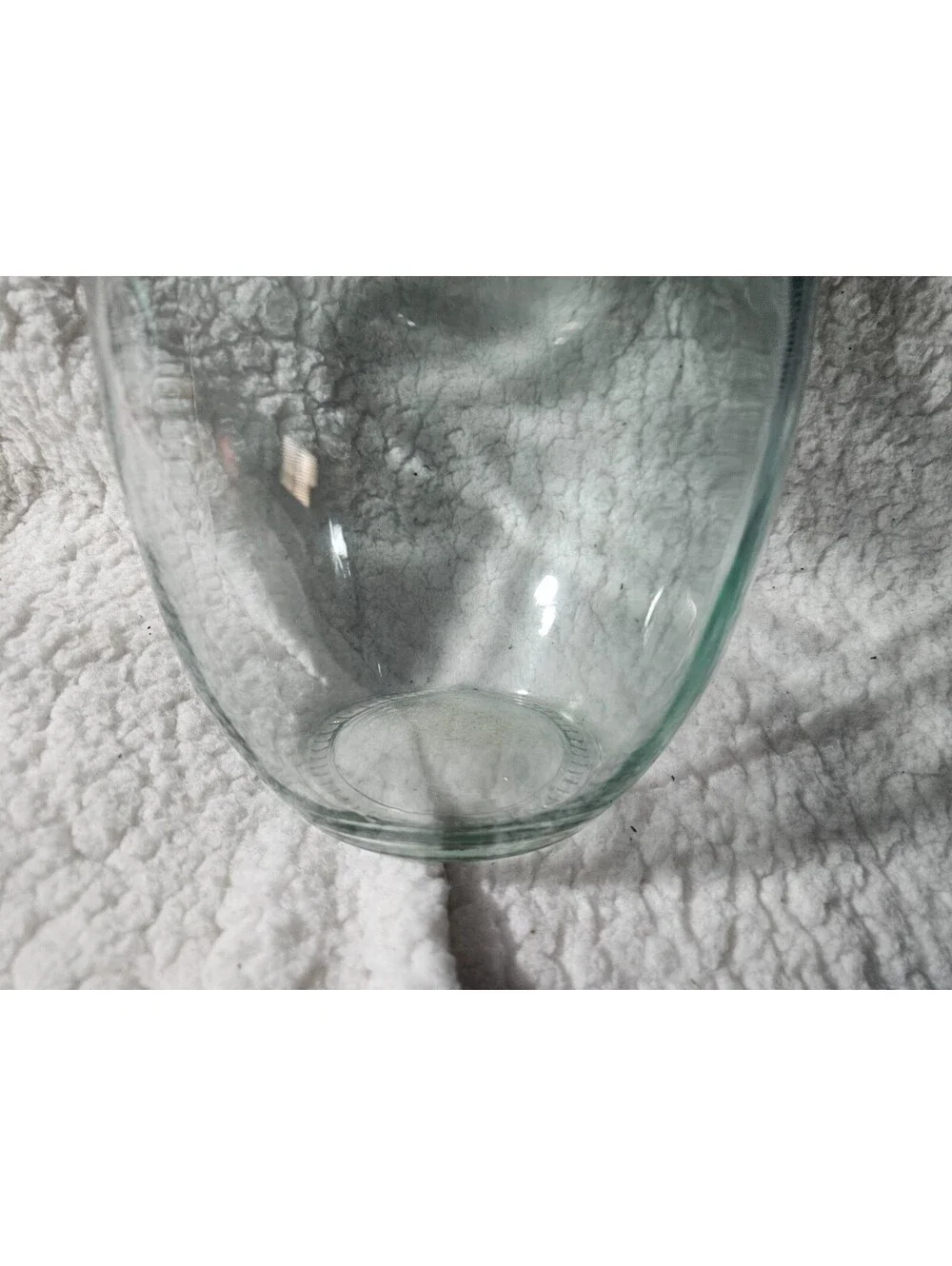 Glass Vase Clear Large Jug Cylinder Water Flowers Bubble Vase Round 12X7 Decor